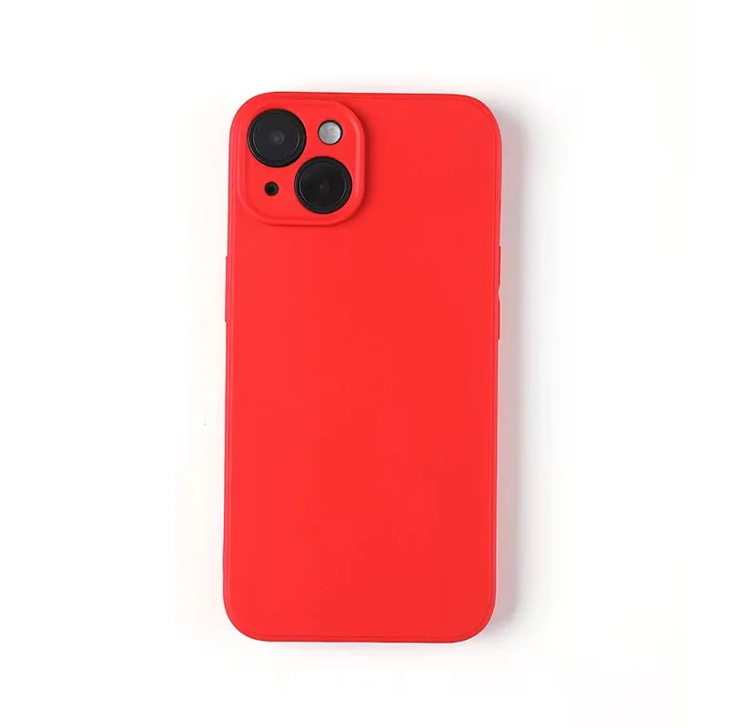 Color: Red, Material: PVC - Luxury Silicone Phone Case for iPhone 11 12 13 14 15 Pro Max Mini Soft Candy Cover for iPhone XR XS Max 7 8 Plus SE 2020 Cases