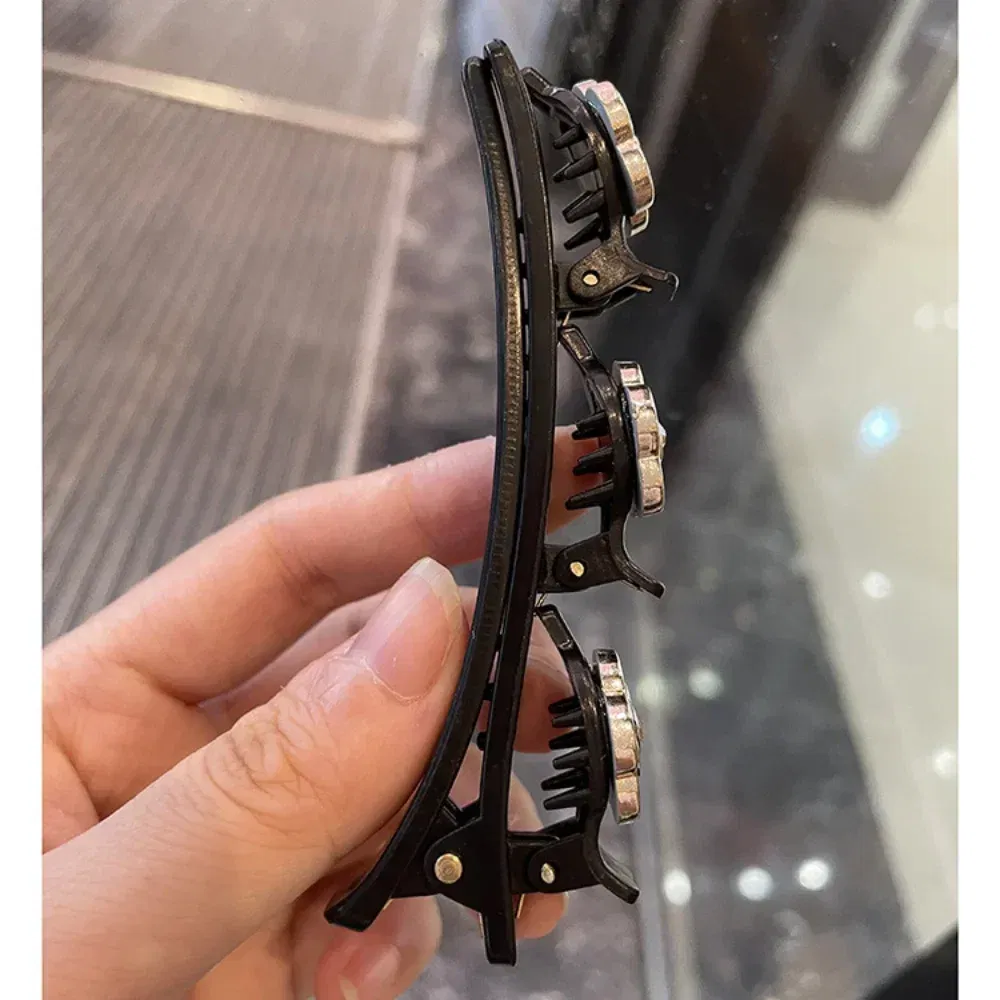 Color: DARK GRAY - Double Layer Braided Hairpin Hair Hoop Broken Hair Clip Women Hairpin Korean Fixed Headband New Hairpin Lazy Hair Accessories