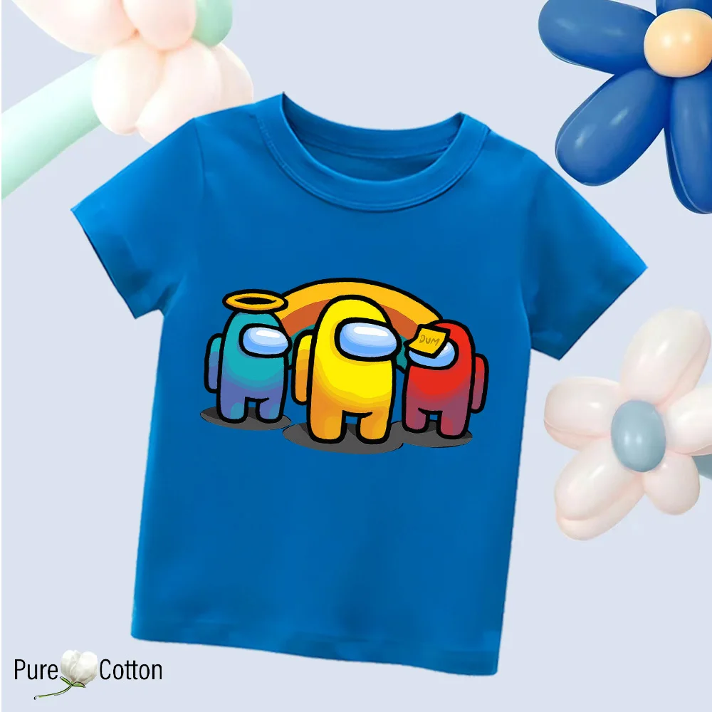Color: Gold, Kid Size: 6 - Summer trend wear with many anime patterns sunscreen printing close to the skin cool 4-12 years old children delicate line unifo