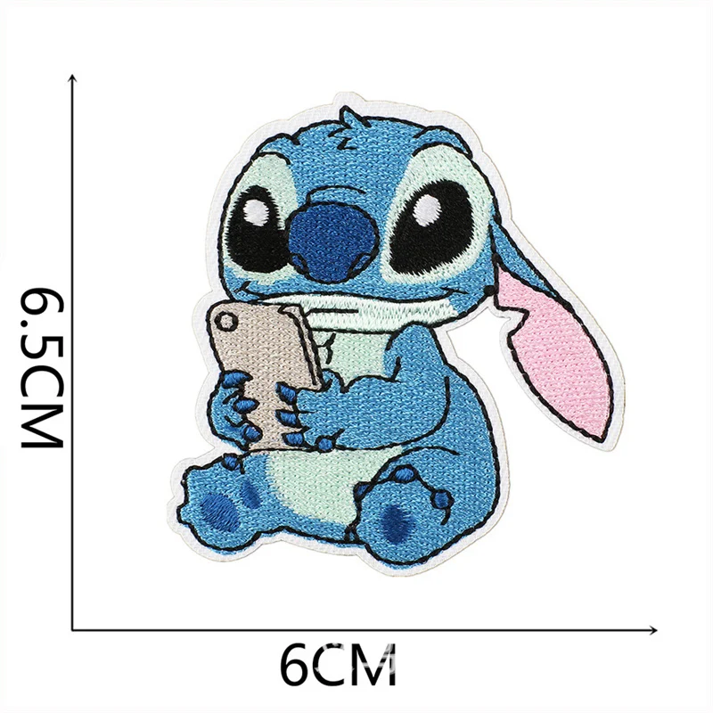 Color: Antique Copper - 1pcs Lilo & Stitch Embroidery Cloth Stickers Disney Bags Clothes DIY Accessories Kids Pants Hole Repair Iron On Patch Applique