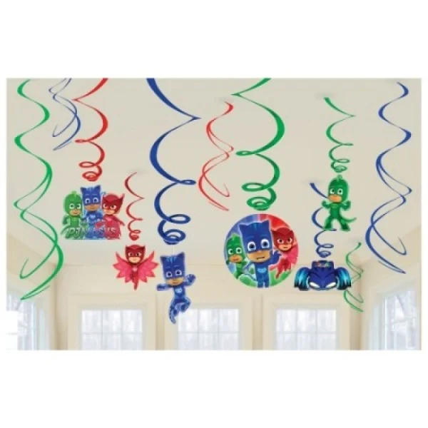 Swirl Decorations - Pj Masks Value Pack
