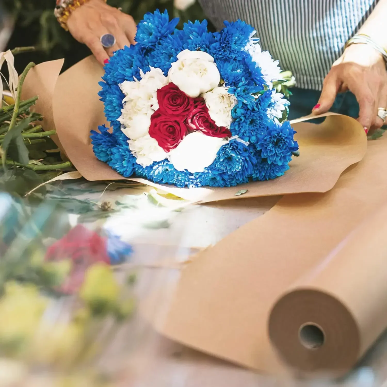 Color: MULTI - Brown kraft Paper Rolls, Gift Wrapping, Wrapping Paper, Shipping, Bulletin Boards, Crafts, DIY Making