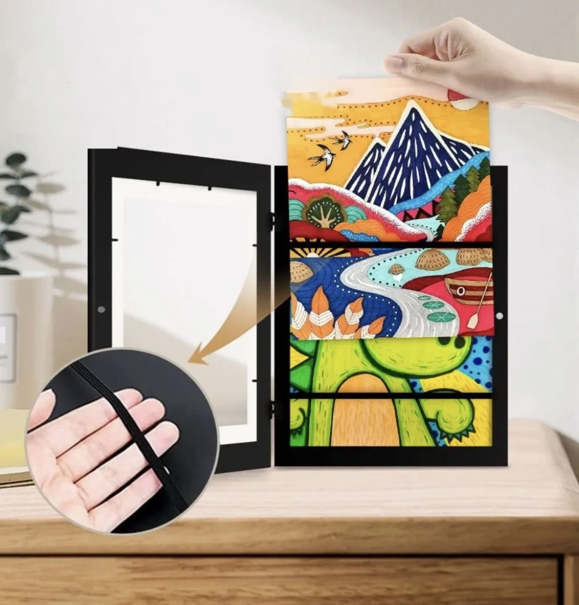 Flip Photo Frame A3A4 Children's Art Magnetic Picture Frame