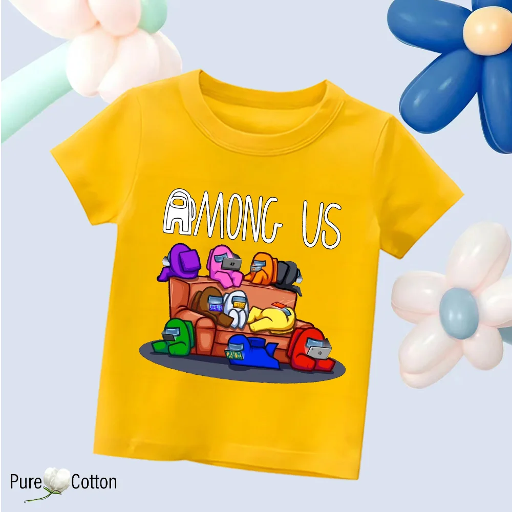 Color: Orange, Kid Size: 3T - Summer trend wear with many anime patterns sunscreen printing close to the skin cool 4-12 years old children delicate line unifo