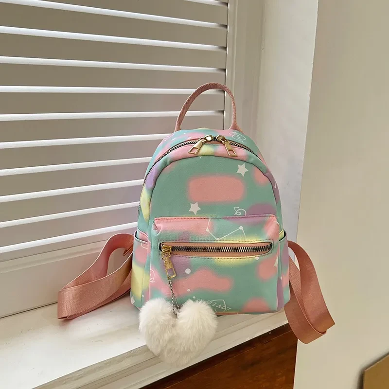 Simple Casual Simple Candy Color Texture Hand-carrying Backpack