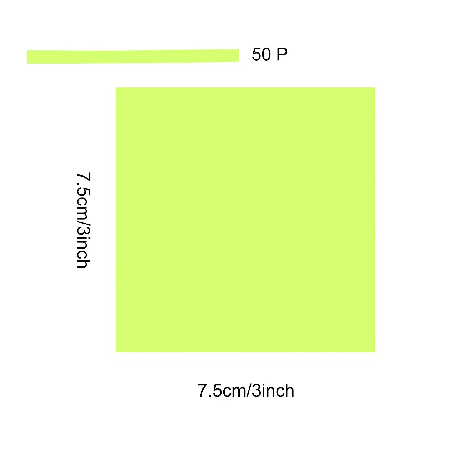 Color: green, Ships From: CHINA - Transparent Sticky Notes Transparent Sticky Notes For Office School Message Reminder Self-Adhesive Clear Memo Message Reminder