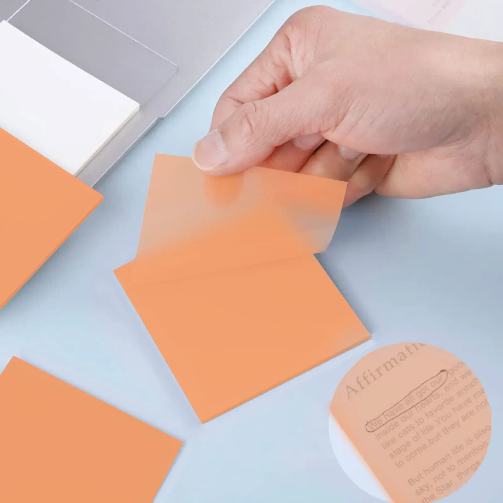 Color: green, Ships From: CHINA - Transparent Sticky Notes Transparent Sticky Notes For Office School Message Reminder Self-Adhesive Clear Memo Message Reminder