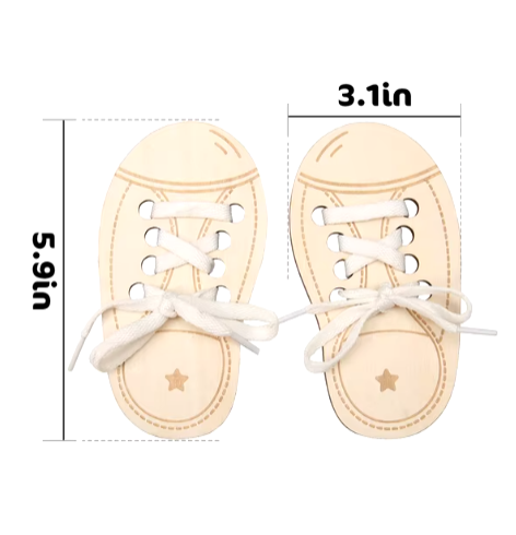 Wooden Hedgehog Threading Board Kids