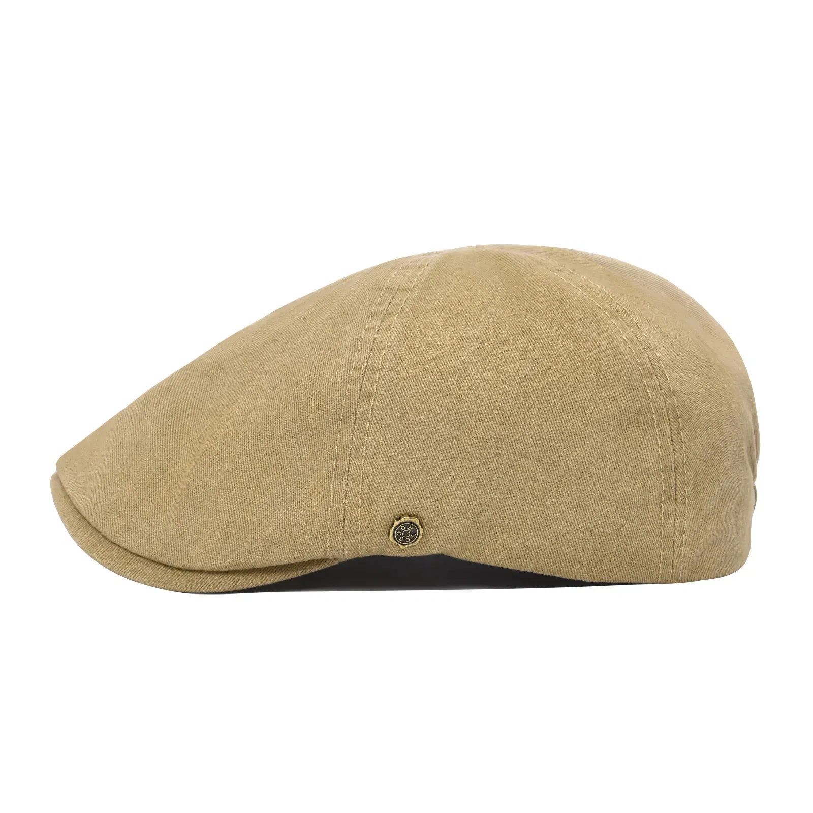 Color: Yellow, Hat Size: One Size - VOBOOM 100% Man's Beret Cotton Gatsby Hat Ivy Cap Irish Hunting Newsboy Cap Flat Cap Cabbie Hats Driving Golf Caps