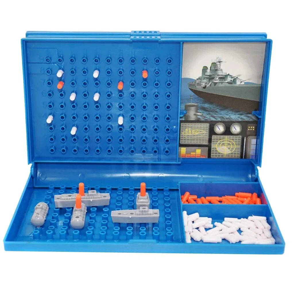 Duel game warship chess building blocks