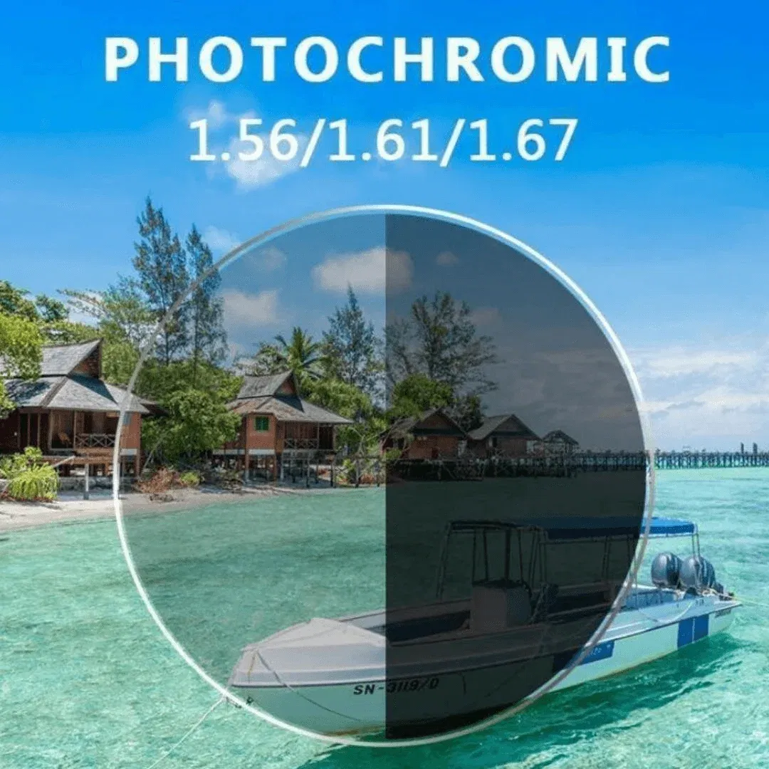Lenses Color: black, Lens Index: 1.61 - Old Flower ADD 1.56 1.61 1.67 1.74 Prescription CR-39 Aspheric Glasses Lenses Myopia Photochromic Sunglasse Lens