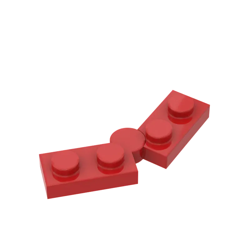 Color: Dark Khaki - 10pcs MOC Brick Parts 73983 19954 2429 Hinge Plate 1 x 4 Swivel Compatible Building Block Particle DIY Assmble Kid Brain Toy
