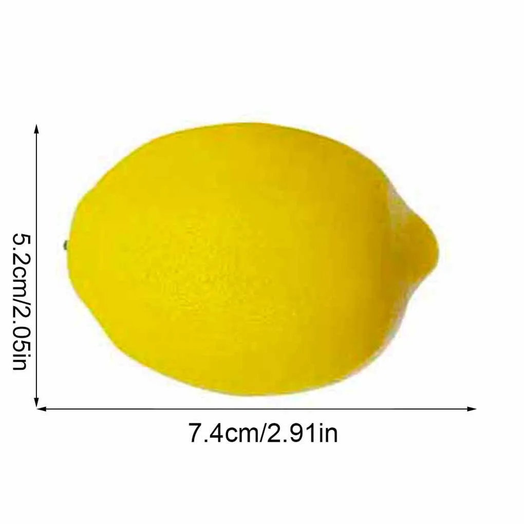 12 Pieces Artificial Lemons Crafts Simulated Model Props Imitation Fruits Home Office Kitchen Table Weddings Party