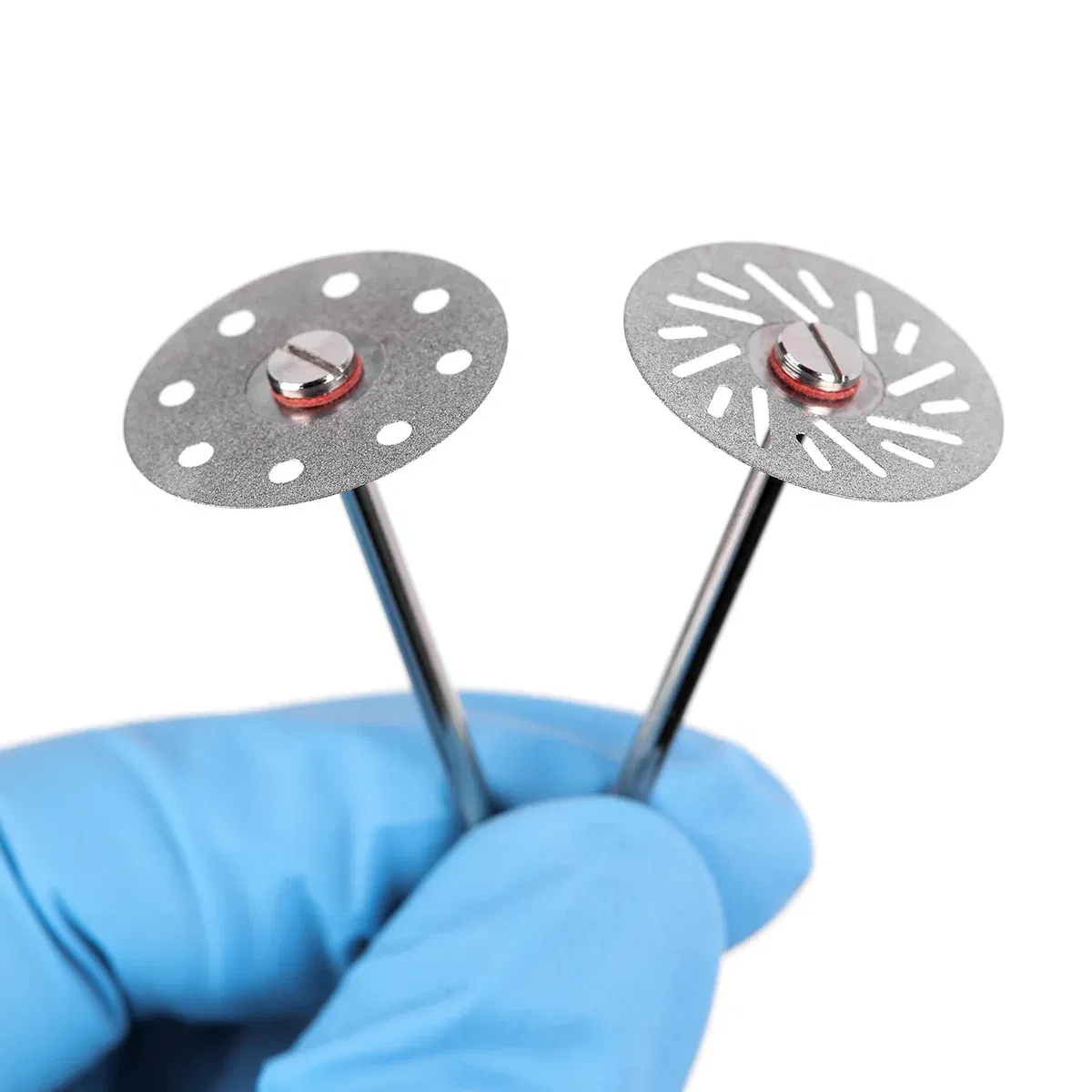 Color: Brown - 5 Pcs Dental Lab 0.20mm Ultra-thin Diamond Cutting Disc Double Sided Disk For Separating Polishing Ceramic Crown Plaster