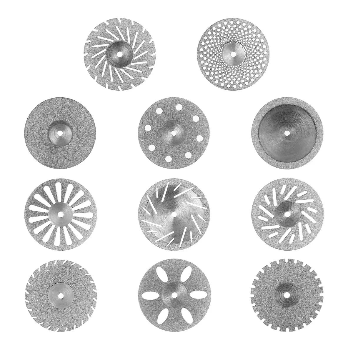 Color: Brown - 5 Pcs Dental Lab 0.20mm Ultra-thin Diamond Cutting Disc Double Sided Disk For Separating Polishing Ceramic Crown Plaster