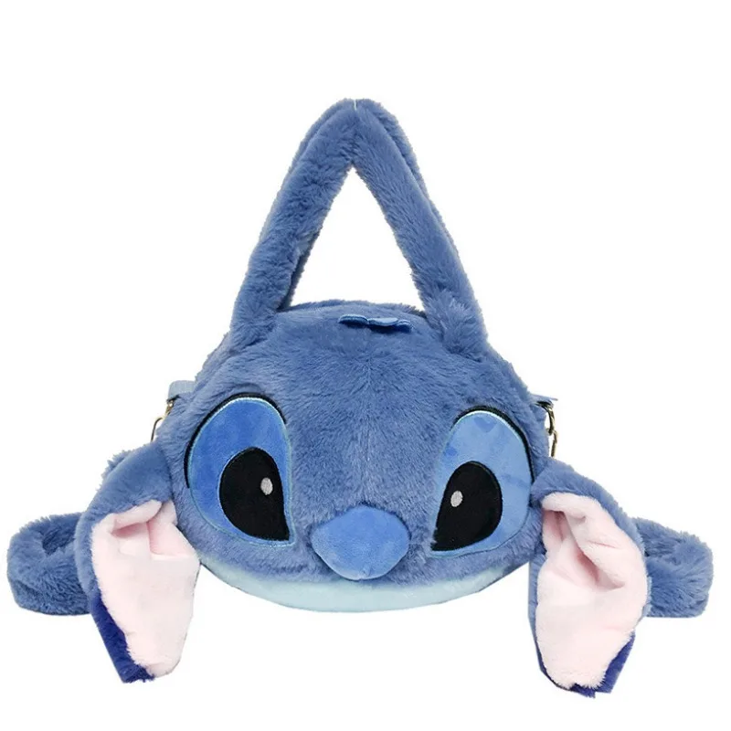 Color: Orange - Disney Anime Lilo & Stitch Toy Kawaii Messenger Bag Girl Heart Handbag Stitch Doll Children Cartoon Soft Sweetheart Shoulder Bag
