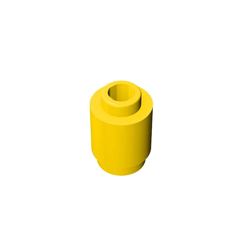 Color: Gold - 50PCS 3062b 30068 35390 3062 Accessories 1x1 Cylindrical Brick DIY Buildings? Blocks Educational Toys City Toy
