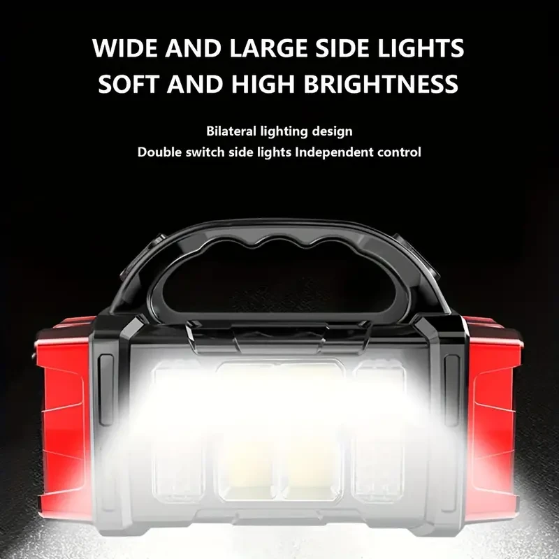 Solar & USB Rechargeable LED Lantern Flashlight, 1500mAh