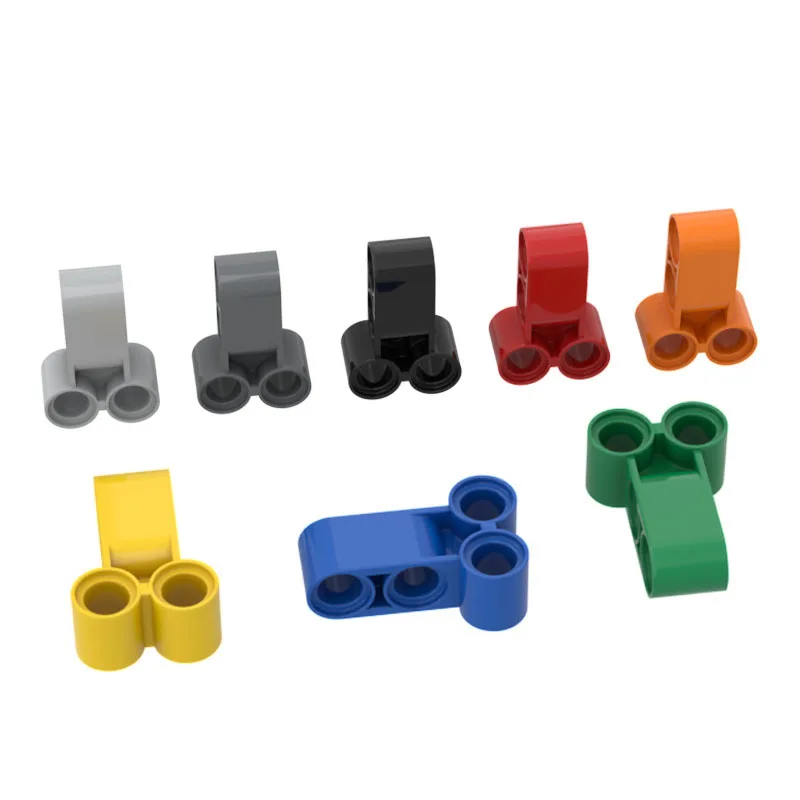 Color: Red - Sale Building? Blocks 32557 Pin Connector Perpendicular Double 3L Bricks Collections Bulk Modular Toys For Technical MOC DIY 1Pcs