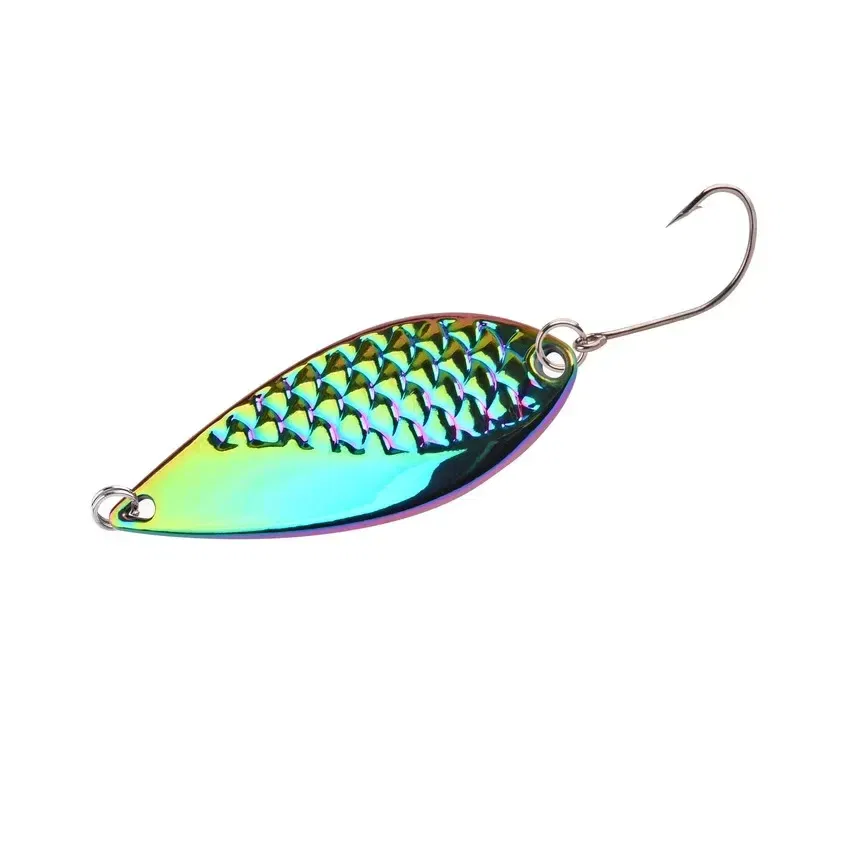 Color: GRAY - Metal Spoon Sequin Fishing Lure 2.5g 3.5g 5g 7g 10g 15g 20g Pesca Leech Jig Wobbler Crankbaits for Fly Fishing Hard Baits Lures