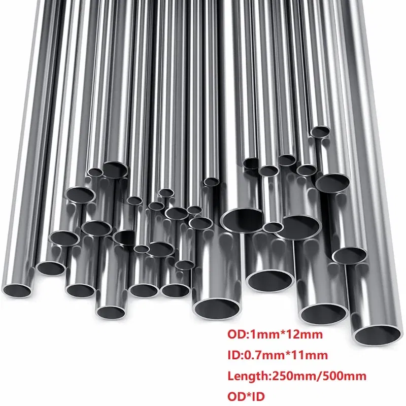 Specification: 3x1mm, Length: 20cm - 1-10pcs 304 Stainless Steel Round Capillary Seamless Straight Tube 1mmx0.7mm 4x3mm6x4mm8x6mm10x8mm10x9mm12x11mm 250mm/500mm Long