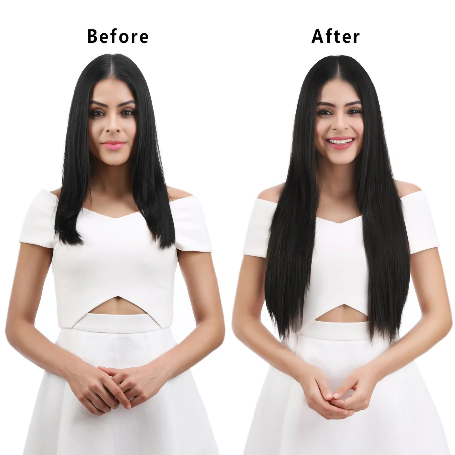 Color: #144, Stretched Length: 24inches - 24Inch 16 Clips in Hair Extensions Long Straight Hairstyle Synthetic Blonde Black Hairpieces Heat Resistant False Hair Daily Use