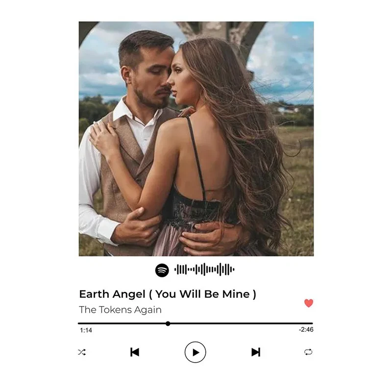 Customizable Photo Music Album Cover Night Light