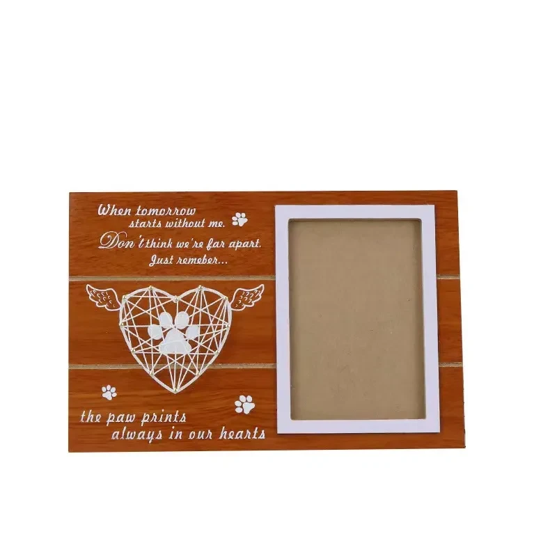 Density Plate Winding Wooden Love Photo Frame Pendant