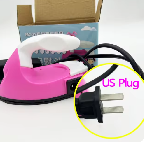 Iron US Mini Eectric Iron DIY Craft Fuse