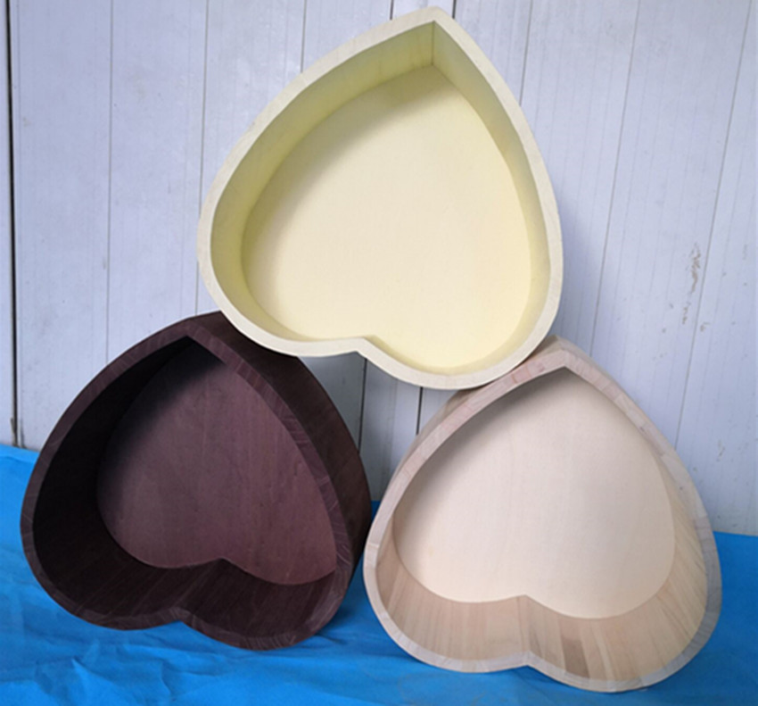 Newborn Photography Props Love Bathtub Simple Wind Wooden Heart-shaped Box Basket Baby Photo Studio Photography Accessories