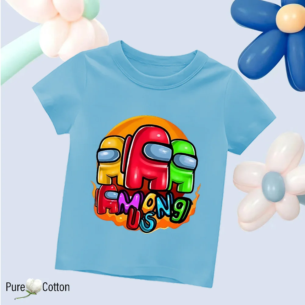 Color: Rose Red, Kid Size: 4T - Summer trend wear with many anime patterns sunscreen printing close to the skin cool 4-12 years old children delicate line unifo