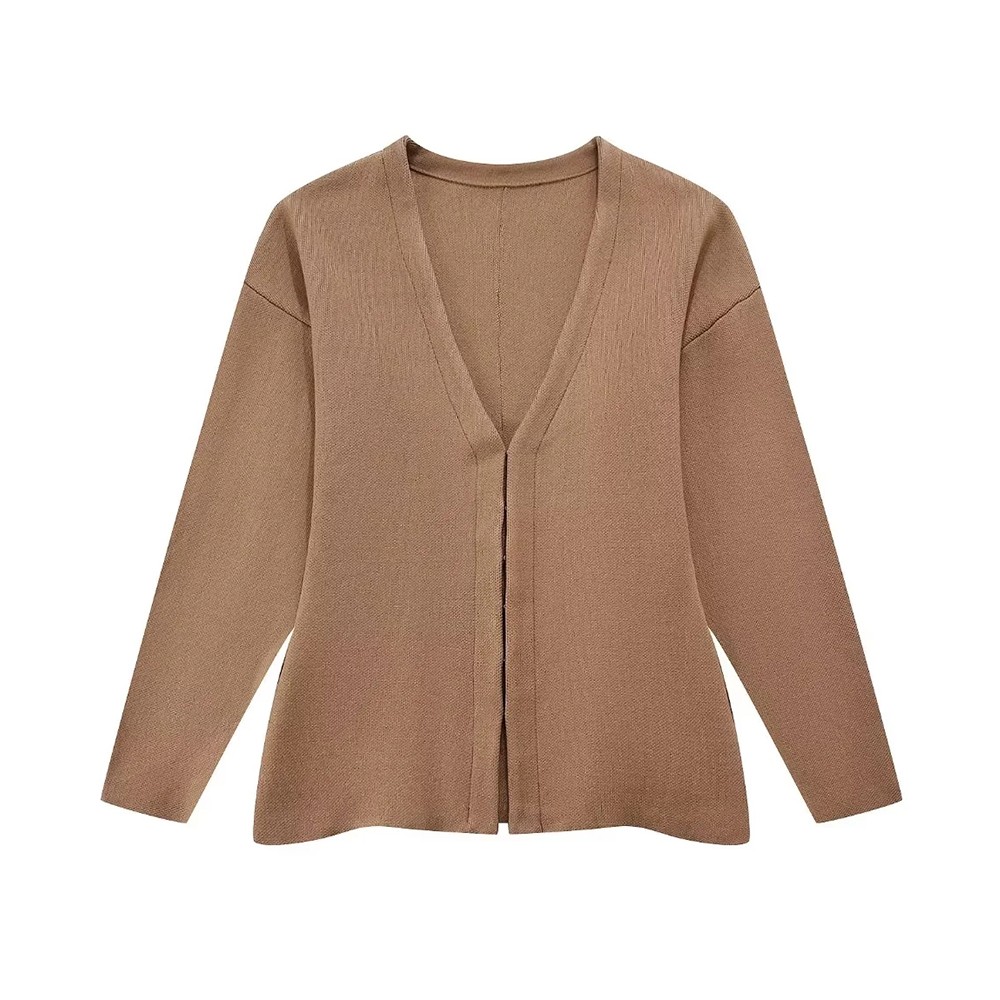 Women's Front Hook Fitted Knit Cardigan