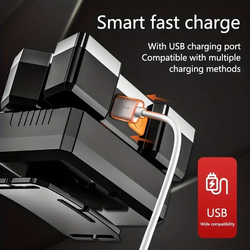 USB Rechargeable Headlamp with Built-In Battery