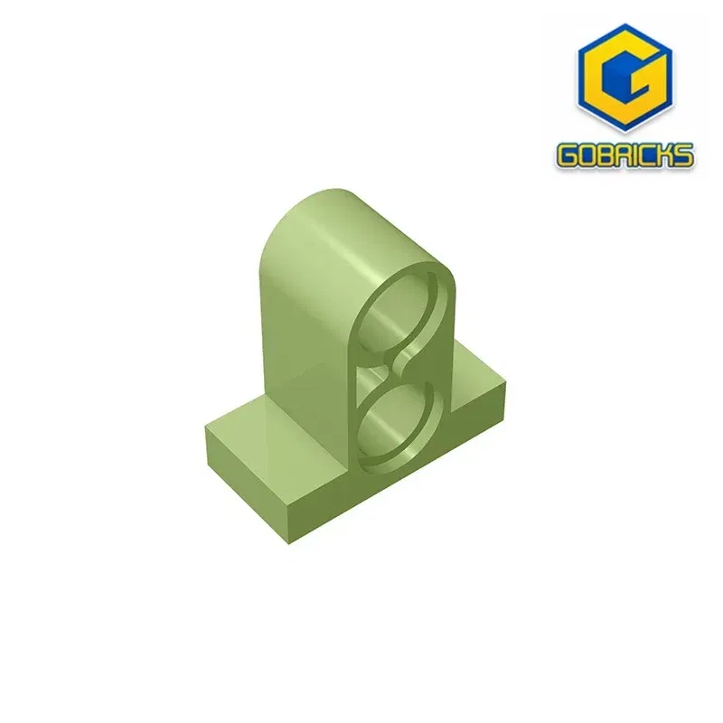 Color: Multicolor - Gobricks GDS-937 Technical, Pin Connector Plate 1x2x1 2/3 with 2 Holes  compatible with lego 32530 Educational Building Blocks