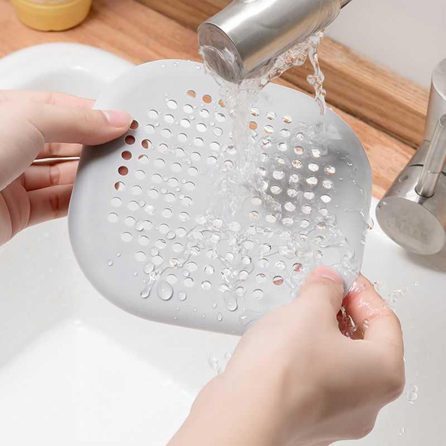 Square Silicone Floor Drain Cover  Bathroom Sewer Hair Filter and Floor Drain Mat