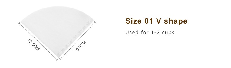 TIMEMORE Coffee Filter Paper  50pcs V-Shaped Hand Drip Filter for Pour-Over