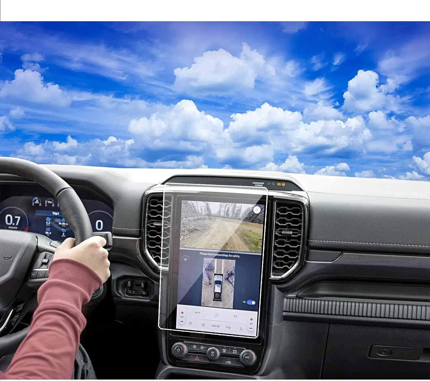 For Ford Ranger 2024 10.1INCH car LCD gps Navigation Tempered glass Screen film protector