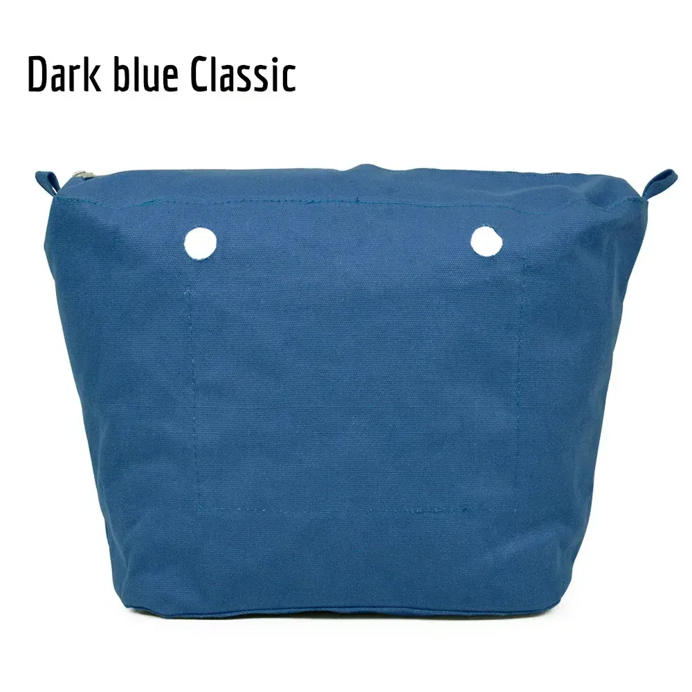 Color: Dark Grey - TANQU New Inner Lining Zipper Pocket for Classic Obag Insert with Inner Waterproof Coating for O Bag