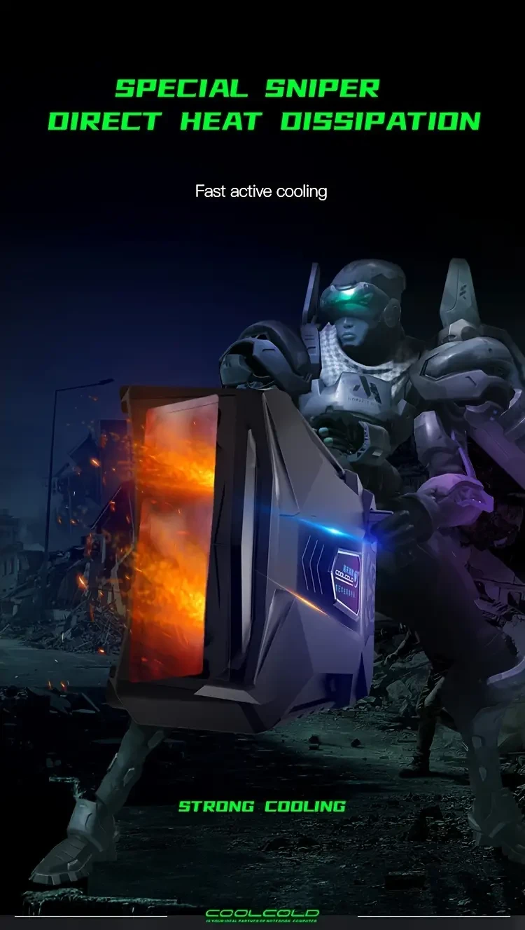 Vacuum Portable Laptop Cooler USB Air Cooler External Extracting Cooling Fan Notebook For 30.48-43.18cm Laptop