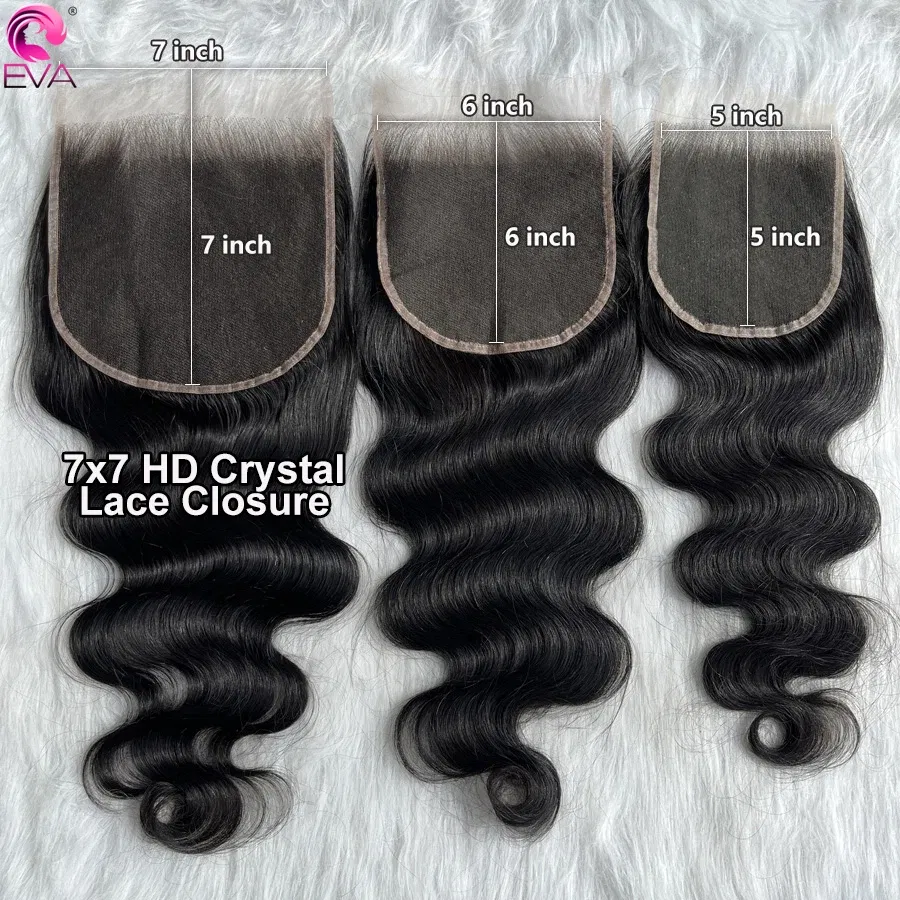 Color: PURPLE, Material Grade: Remy Hair, Stretched Length: 18inches - Eva 5x5 Hd Lace Closure Straight 13x4 Lace Frontal Closure Hand Tied Human Hair Closures Free Part Hd Lace Closure Pre Plucked