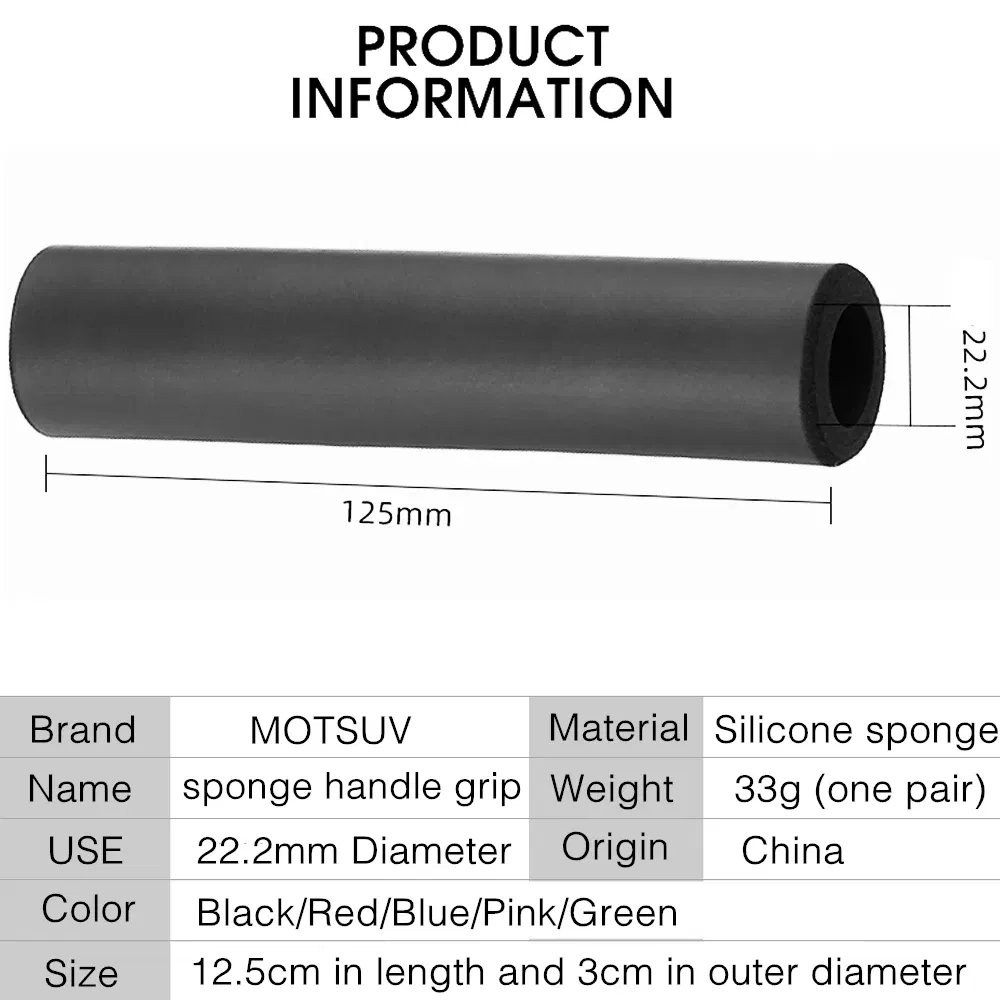 Color: Sky blue, Ships From: CHINA - MOTSUV Bicycle Girps Ultra Light Silicone Material Handlebar Girps High Density MTB Bike Handlebar Anti-slip Cycling Grip Cover