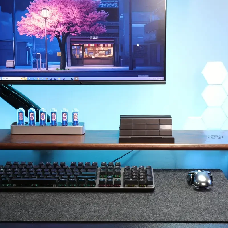 Vaydeer 3-in-1 Vertical Laptop Stand - Dual Slot, Space-Saving Desk Organizer for Notebooks, Tablets & Phones