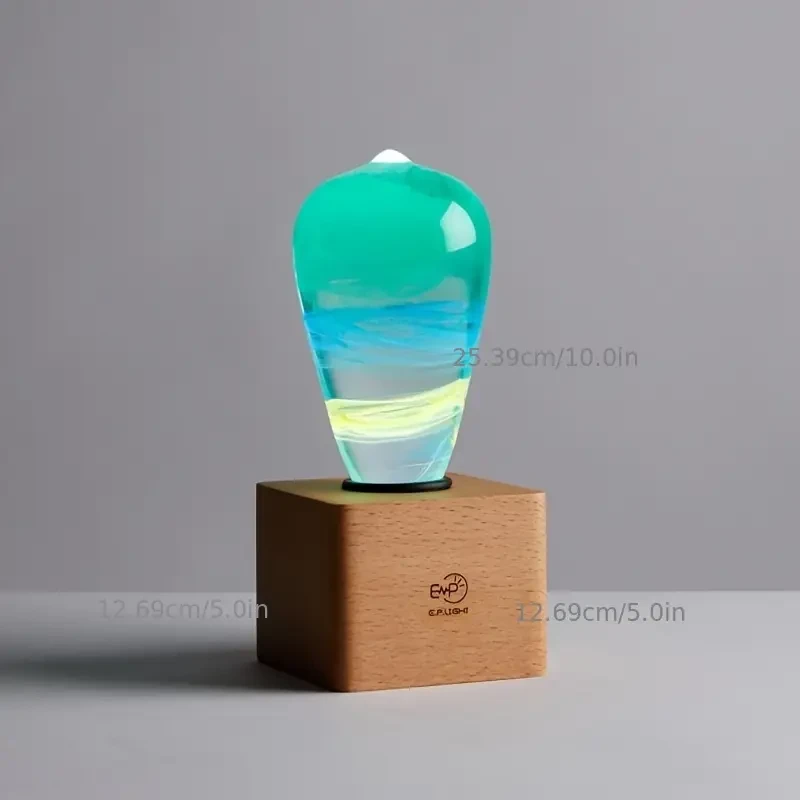 EP LIGHT Resin Wood Table Lamp