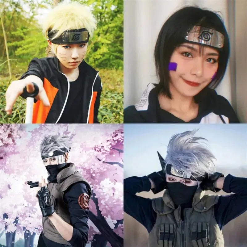 Color: Silver - Ninja Headband Rebel Leaf Naruto Forehead Protector Coslapaly Anime Peripheral