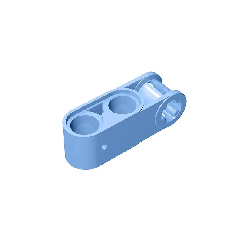 Color: plum - Gobricks GDS-936 Technical, Axle and Pin Connector Perpendicular 3L with 2 Pin Holes compatible with lego 42003 Educational