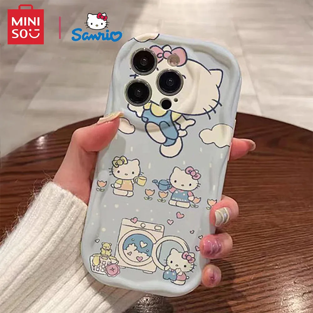 Color: Blue, Material: Cotton Fabric - Miniso Sanrio Collaboration Hello Kitty Phone Case For Samsung Galaxy S10 S20 S21 S22 S23 S24 FE Plus Ultra Note 20 Phone Case