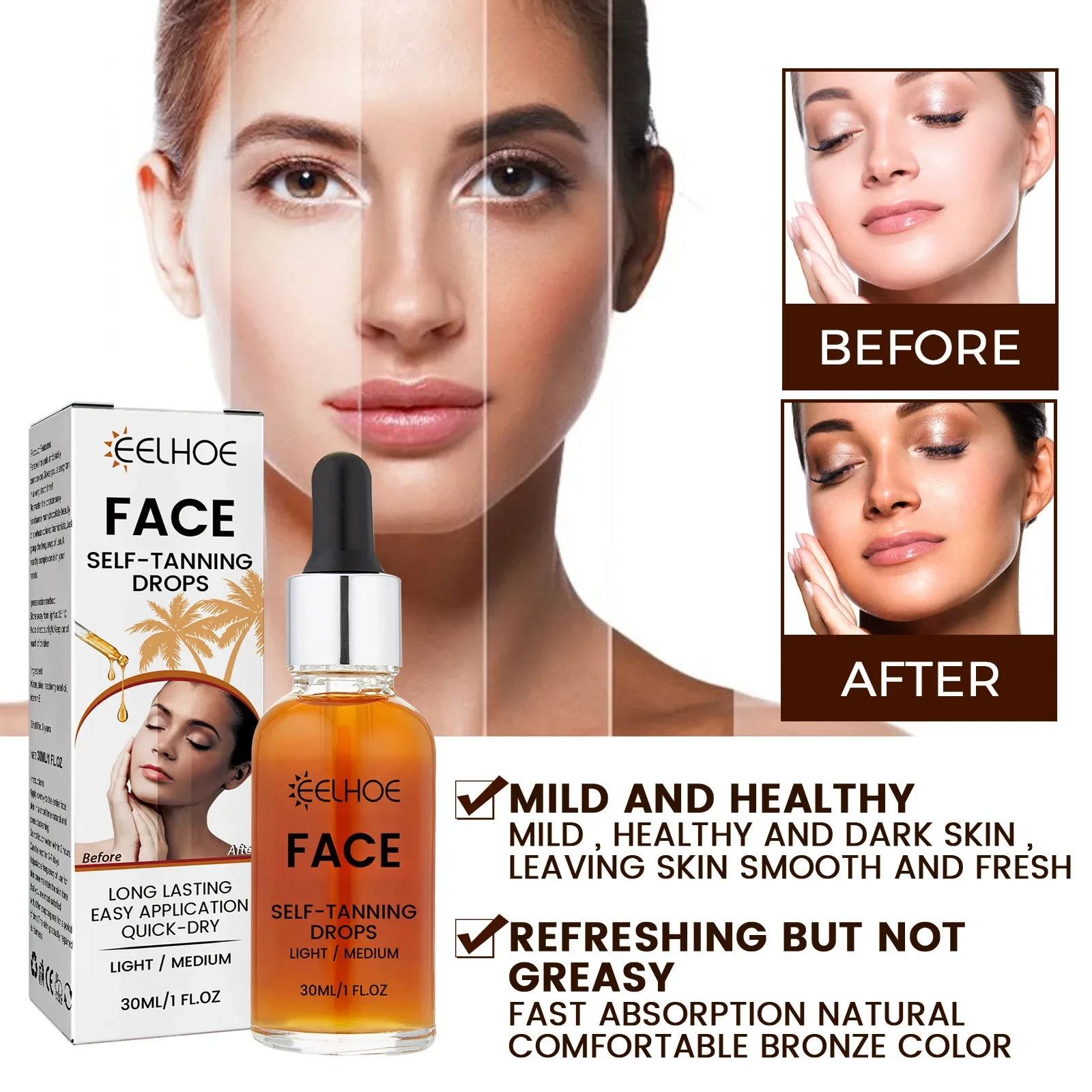EELHOE Facial Tanning Essence