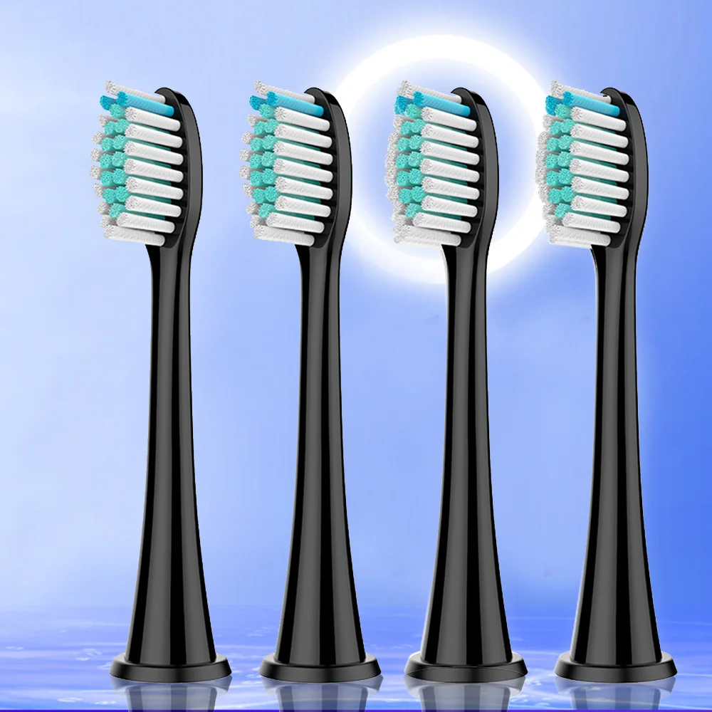 Color: Silver - Electric toothbrush replacement head, Philips Sonicare toothbrush head, sonic vibration cleaning toothbrush head