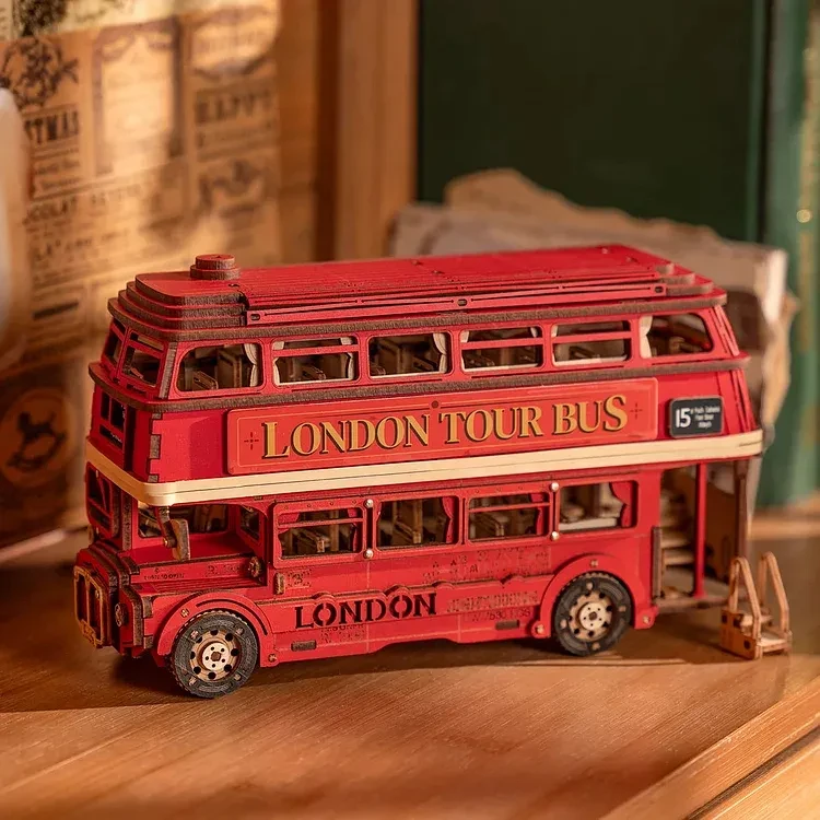 Rolife London Tour Bus 3D Wooden Puzzle