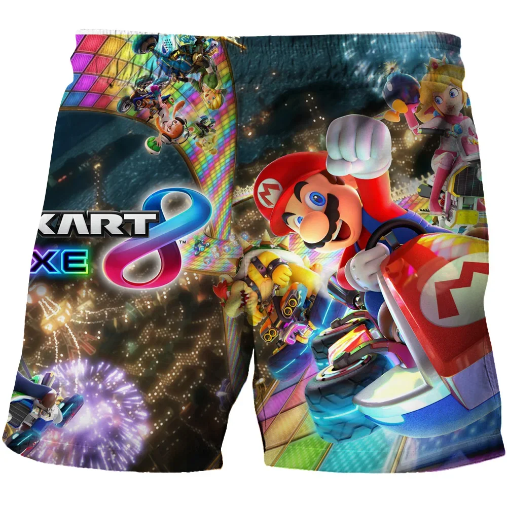 Color: Beige, Kid Size: 4T - Super Marios Children's Swimming Pants Boys' Swimming Pants Children's Swimming Pants Beach Shorts Boys' Swimming Suits Children